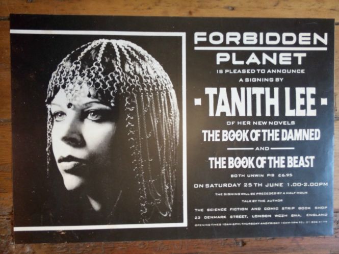 Tanith Lee at Forbidden Planet, London 1988